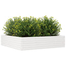plantekasse 100x100x23 cm massivt fyrretræ hvid