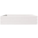 plantekasse 100x100x23 cm massivt fyrretræ hvid