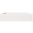 plantekasse 100x100x23 cm massivt fyrretræ hvid