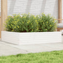 plantekasse 100x100x23 cm massivt fyrretræ hvid