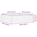 plantekasse 100x100x23 cm massivt douglasgran