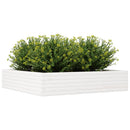 plantekasse 110x110x23 cm massivt fyrretræ hvid