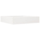 plantekasse 110x110x23 cm massivt fyrretræ hvid