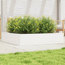 plantekasse 110x110x23 cm massivt fyrretræ hvid