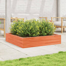 plantekasse 110x110x23 cm massivt fyrretræ gyldenbrun