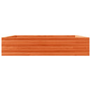 plantekasse 110x110x23 cm massivt fyrretræ gyldenbrun