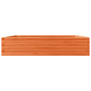 plantekasse 110x110x23 cm massivt fyrretræ gyldenbrun