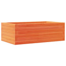 plantekasse 70x40x23 cm massivt fyrretræ gyldenbrun
