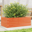 plantekasse 70x40x23 cm massivt fyrretræ gyldenbrun