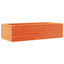 plantekasse 90x40x23 cm massivt fyrretræ gyldenbrun