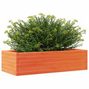 plantekasse 90x40x23 cm massivt fyrretræ gyldenbrun