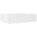 plantekasse 90x60x23 cm massivt fyrretræ hvid