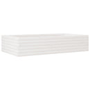 plantekasse 110x60x23 cm massivt fyrretræ hvid