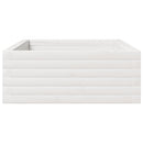 plantekasse 110x60x23 cm massivt fyrretræ hvid