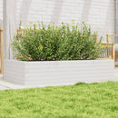 plantekasse 110x60x23 cm massivt fyrretræ hvid