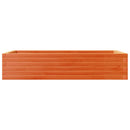 plantekasse 110x60x23 cm massivt fyrretræ gyldenbrun