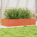 plantekasse 110x60x23 cm massivt fyrretræ gyldenbrun