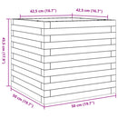 plantekasse 50x50x45,5 cm massivt douglasgran