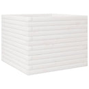 plantekasse 60x60x45,5 cm massivt fyrretræ hvid