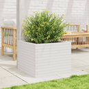 plantekasse 60x60x45,5 cm massivt fyrretræ hvid