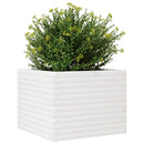 plantekasse 60x60x45,5 cm massivt fyrretræ hvid