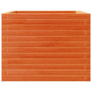 plantekasse 60x60x45,5 cm massivt fyrretræ gyldenbrun