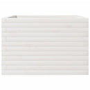 plantekasse 70x70x45,5 cm massivt fyrretræ hvid