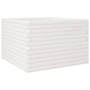 plantekasse 70x70x45,5 cm massivt fyrretræ hvid