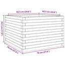 plantekasse 70x70x45,5 cm massivt douglasgran