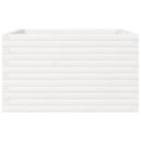 plantekasse 80x80x45,5 cm massivt fyrretræ hvid