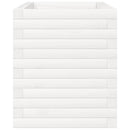 plantekasse 70x40x45,5 cm massivt fyrretræ hvid