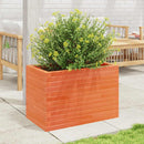 plantekasse 70x40x45,5 cm massivt fyrretræ gyldenbrun