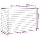 plantekasse 70x40x45,5 cm massivt douglasgran