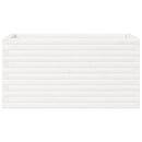 plantekasse 90x40x45,5 cm massivt fyrretræ hvid
