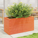 plantekasse 90x40x45,5 cm massivt fyrretræ gyldenbrun