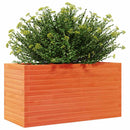 plantekasse 90x40x45,5 cm massivt fyrretræ gyldenbrun
