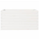 plantekasse 90x60x45,5 cm massivt fyrretræ hvid