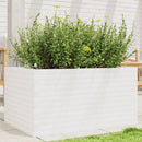 plantekasse 90x60x45,5 cm massivt fyrretræ hvid