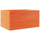 plantekasse 90x60x45,5 cm massivt fyrretræ gyldenbrun