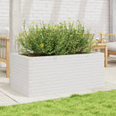 plantekasse 110x60x45,5 cm massivt fyrretræ hvid