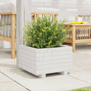 plantekasse 40x40x26,5 cm massivt fyrretræ hvid