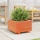 plantekasse 40x40x26,5 cm massivt fyrretræ gyldenbrun