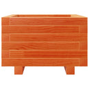 plantekasse 40x40x26,5 cm massivt fyrretræ gyldenbrun