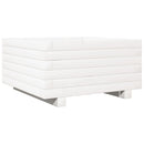 plantekasse 50x50x26,5 cm massivt fyrretræ hvid
