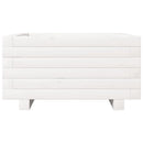 plantekasse 50x50x26,5 cm massivt fyrretræ hvid