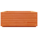 plantekasse 60x60x26,5 cm massivt fyrretræ gyldenbrun