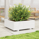 plantekasse 70x70x26,5 cm massivt fyrretræ hvid