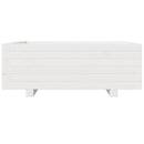 plantekasse 70x70x26,5 cm massivt fyrretræ hvid