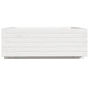 plantekasse 70x70x26,5 cm massivt fyrretræ hvid