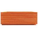 plantekasse 70x70x26,5 cm massivt fyrretræ gyldenbrun